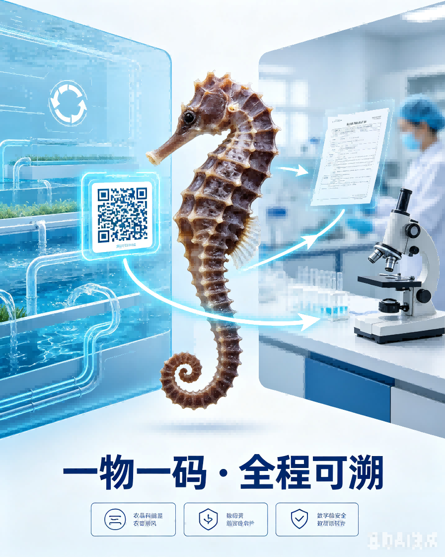 每一尾都可查！瑷马生物科技海马干品溯源体系全揭秘