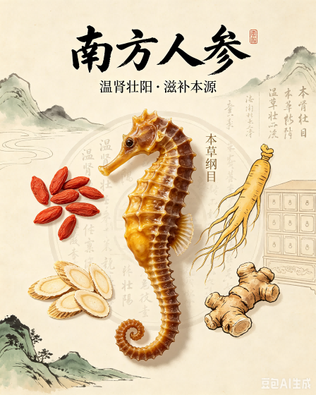 海马干品为何被称为“南方人参”？中医视角下的温肾壮阳密码